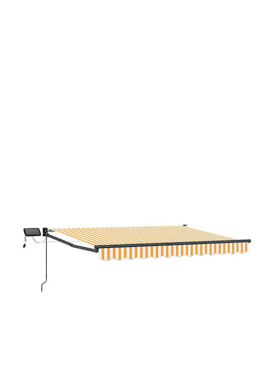 vidaXL Terrasse Zelt mit LEDs Orange 3.5x2.5m