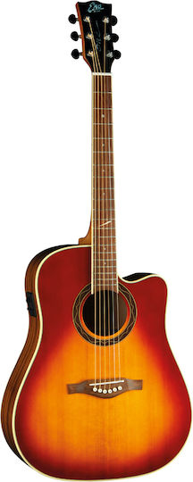 Vintage Полуакустична Китара Cutaway Burst