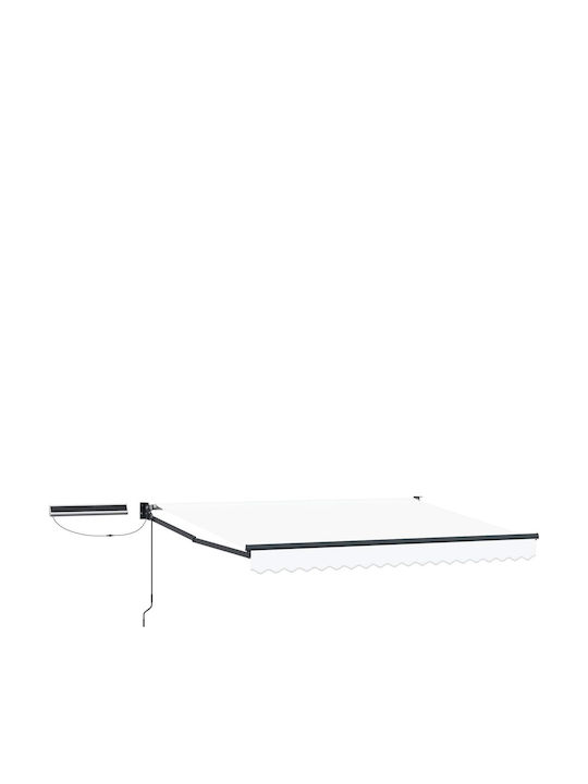 vidaXL Terrasse Zelt Weiß 3.5x2.5m