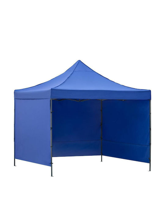 Gazebo Pliabil De Grădină Albastru 3x3m