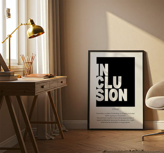 Poster Cu Citat Pq191 21cm X 30cm Cadru Din Lemn Natural Bej