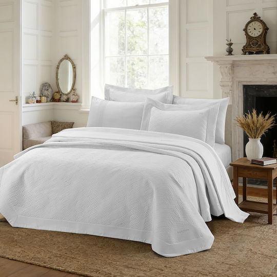 Beauty Home Promise Art 12499 Set Coverlets Double White 230x250cm 3 Pieces
