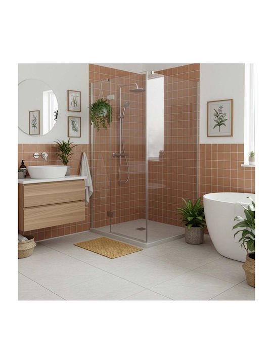 Rutschfestes Badematte Hölzernes Natural Brown 50x80cm