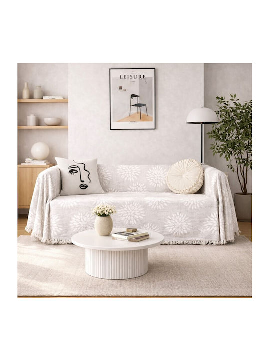 ForHome Σετ Ριχτάρια 3τμχ Εκρού