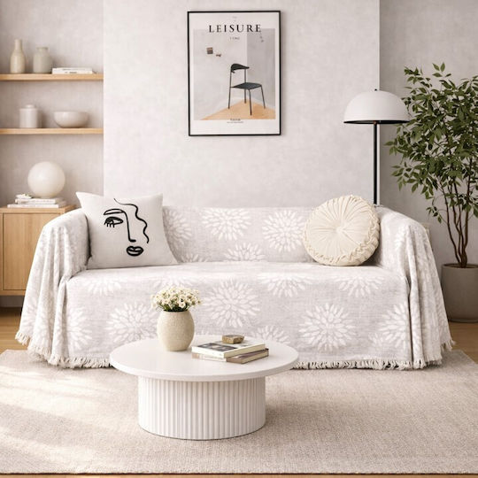 ForHome Throws Set 3 pcs Ecru