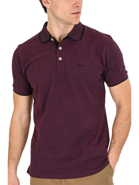 Rebase Short Sleeve Purple Blouse