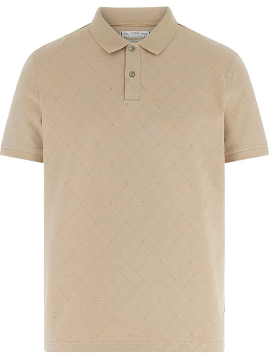 Guess Polo Μπλούζα Μπεζ