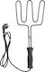 Nedis Electric Barbecue Lighter 800w Metal Stand Black