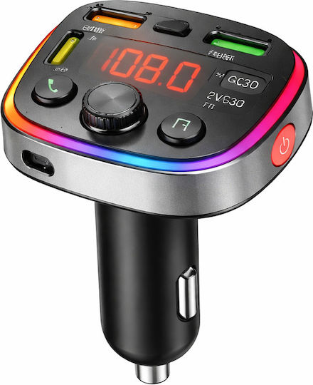 Poly FM Transmitter Αυτοκινήτου με Bluetooth / USB / MicroSD