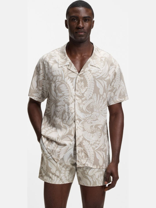 Boss Short Sleeve Shirt Beige