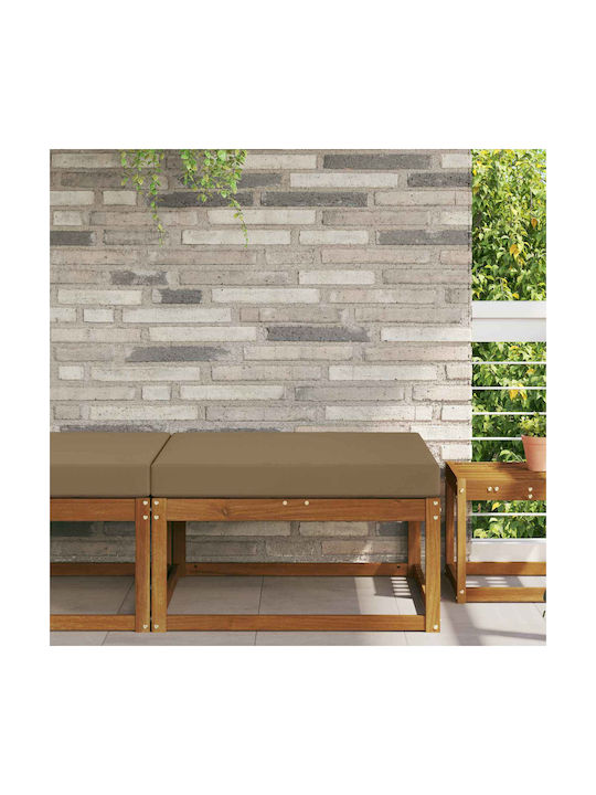 vidaXL Gartenstuhlkissen Taupe 80x80cm