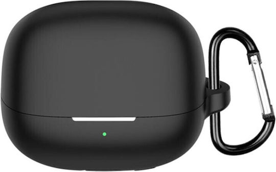 Θήκη Σιλικόνης με Γάντζο σε Μαύρο χρώμα για Xiaomi Buds 5 Pro