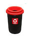 Plafor Coș de Reciclare Plastic Negru 50l