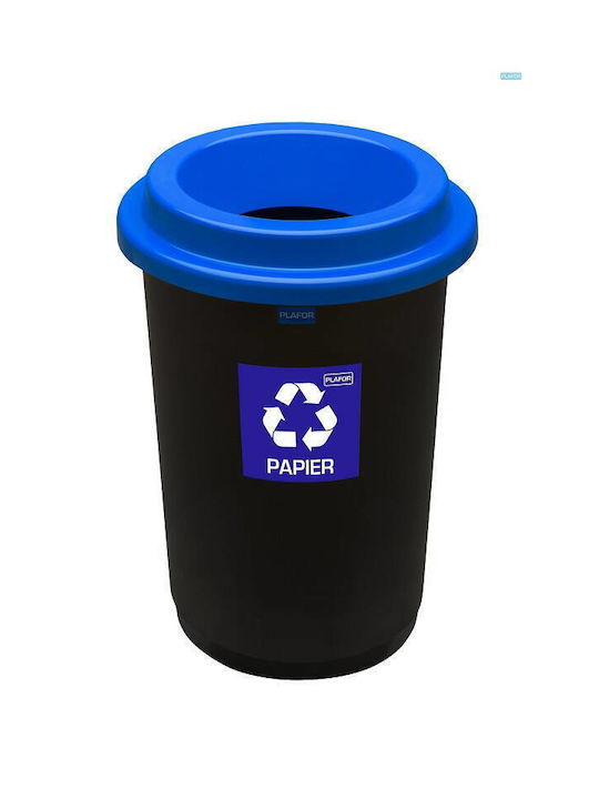Plafor Coș de Reciclare Plastic Negru 50l