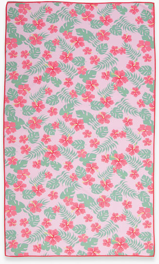 Nef-Nef Homeware Lets Go Tropic Kids' Beach Towel Pink 120x70cm
