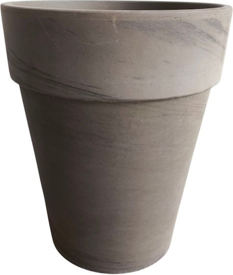 Gray Clay Plant Pot H 32cm W 25cm