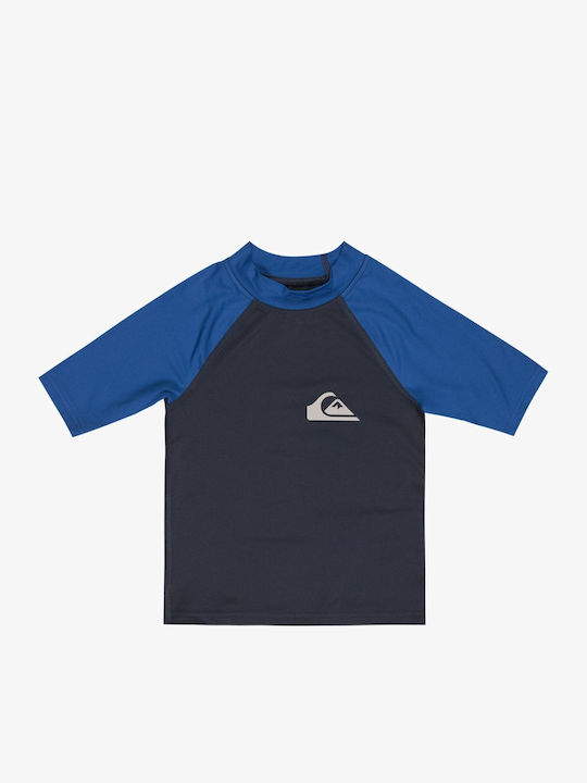 Quiksilver Everyday Παιδικό Μαγιό Μπλούζα Μαυρο