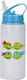 Kinder Trinkflasche Teenage Mutant Ninja Turtles 600ml Weiß Blau Deckel