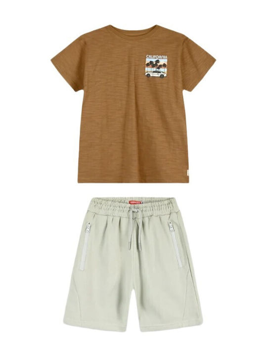 Kinderbekleidungssets mit Sommer Shorts 2 Stück Kamel