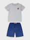 Kinderbekleidungsset mit Shorts Sommer 2Stücke Blau Cool