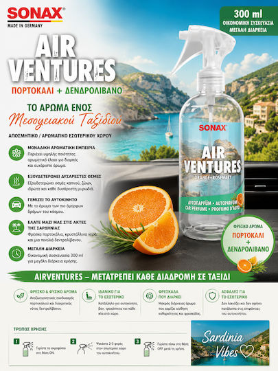 Sonax Airventure Interior Space Perfume Orange + Rosemary 300ml