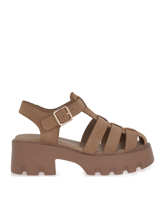 Seven Leather Sandals Brown