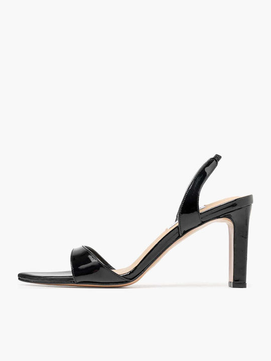 Mortoglou Leather Black Sandals