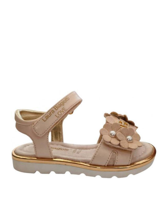 Laura Biagiotti Kids' Anatomic Rose Gold Sandals