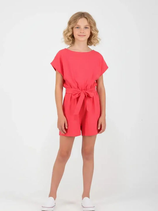 Joyce Playsuit Kids Shorts/Bermuda Fabric Coral