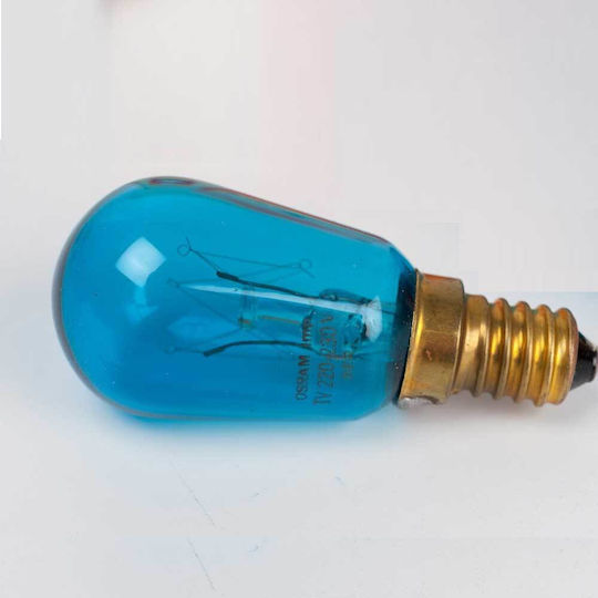 Λαμπάκι Osram Παρακολούθηση Tv 25w Μπλε E14