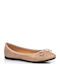 Wildleder Damen Ballerinas Beige