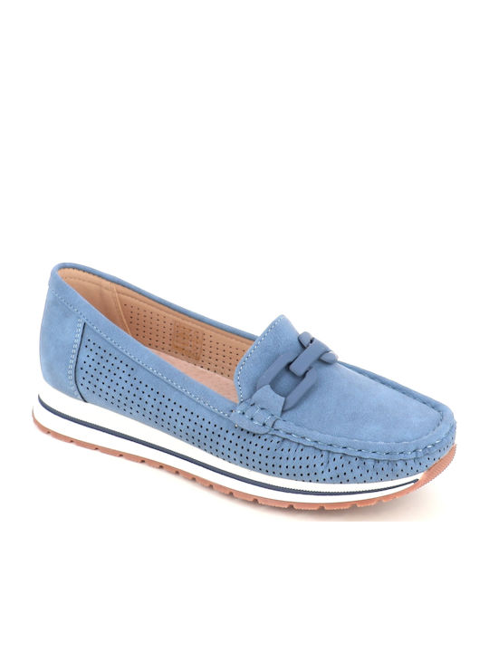Women's Moccasins in Blue Colour 197/199-2_MPLE