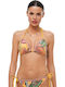Bikini Triangle B Cup Floral Yellow
