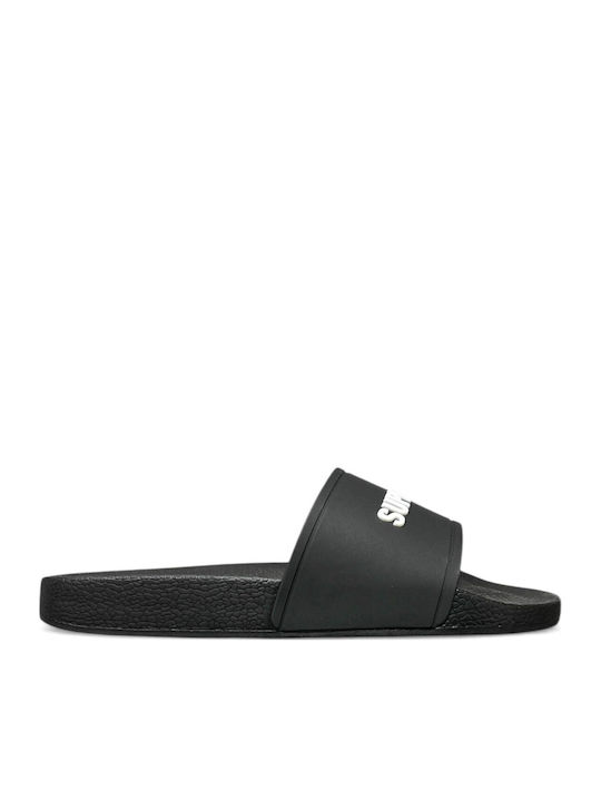 Superdry Pool Ανδρικά Slides Μαύρα