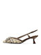 Leather Heels with Strap & High Brown Heel Pumps
