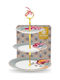 PiP Studio Εταζέρα από Πορσελάνη Μπλε Ø17cm Π21xΜ26.5cm
