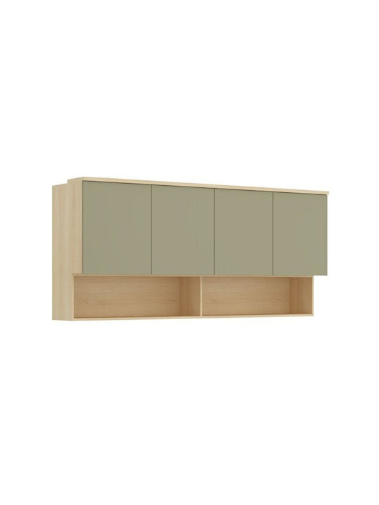 Wall Cabinet Nolcala 106 Green 186x43x85cm