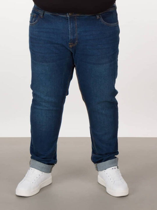 Herren Jeanshose mit Entspannt Anwendung Blau 252MJP-4075A