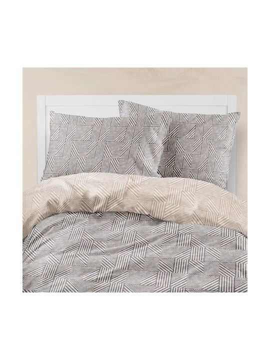 Borea Single Cotton Sheets Set Blue 160x240cm 2pcs