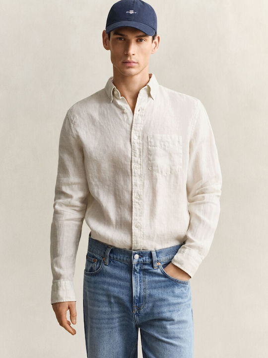 Gant Reg Long Sleeve Linen Shirt in Regular Fit...