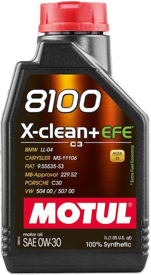 Motul 8100 X-Clean+ EFE Ulei Auto Sintetic 0W-30 1lt