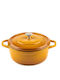 Hosse Deep Cast Iron Pot 4.4l 24cm Yellow