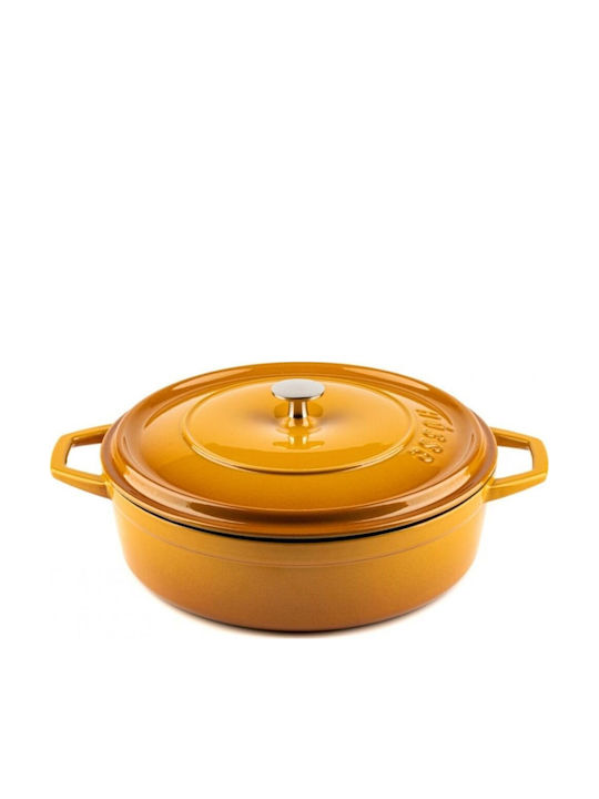 Hosse Βαθιά Κατσαρόλα από Μαντέμι 3.15lt / 26cm Κίτρινη