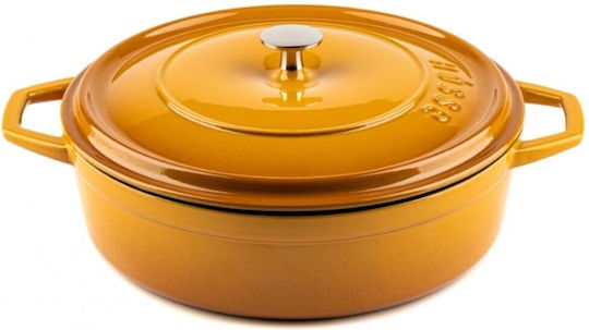 Hosse Βαθιά Κατσαρόλα από Μαντέμι 3.4lt / 28cm Κίτρινη