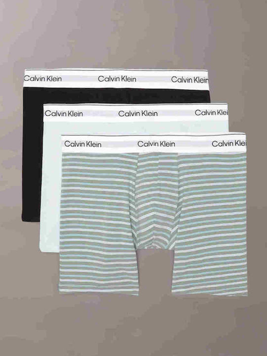 Calvin Klein Herren Boxershorts Mehrfarbig 3er ...