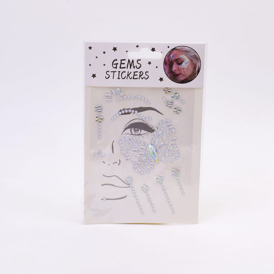 Half Face Laser Sticker 3