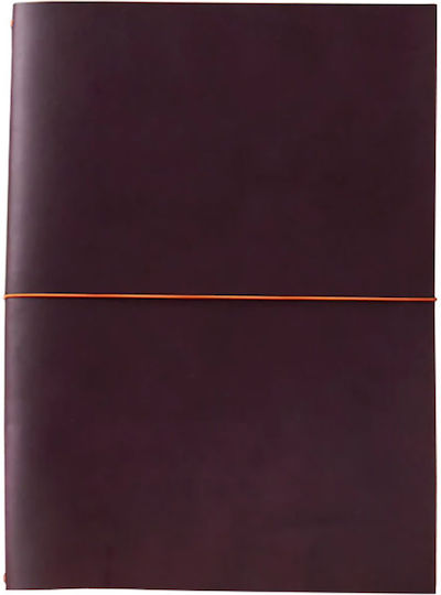 Paper Republic Grand Voyageur Notizbuch Ersetzte Seiten A4 24 Blätter mit Gummiband Lila