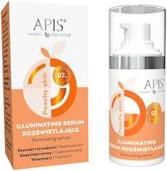 Apis Peachy Skin Glow Illuminating Serum for Face with Hyaluronic Acid for Detoxifying and Brightening Apis Peachy Skin Glow Illuminating Serum for Face with Hyaluronic Acid for Detoxifying and Brightening