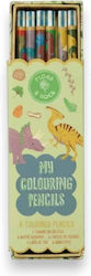 Floss & Rock Buntstifte Set 6 Farben Dino 52p6357 5055166363570 Floss & Rock Buntstifte Set 6 Farben Dino 52p6357 5055166363570