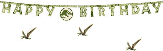 Garland Happy Birthday Jurassic World 165cm